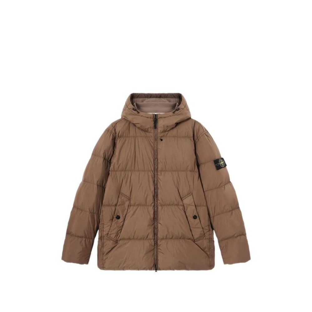 Stone Island Brown Coats - Padded Coats Men